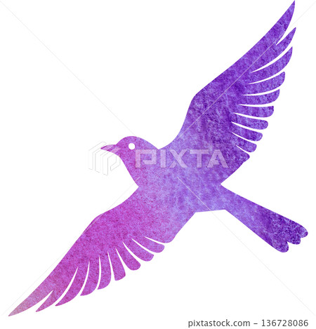 Beautiful watercolor bird icon image illustration Beautiful watercolor bird icon image illustration 136728086