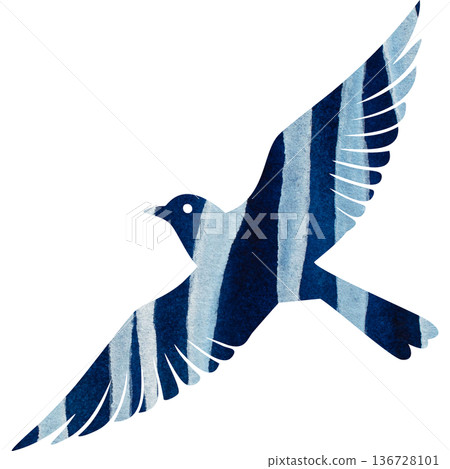 Beautiful watercolor bird icon image illustration Beautiful watercolor bird icon image illustration 136728101