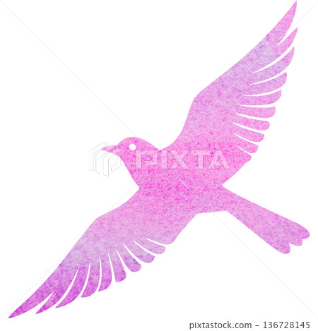 美麗的水彩鳥圖示圖像的插圖 美麗的水彩鳥圖示圖像的插圖 136728145