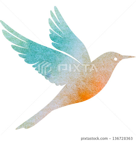Beautiful watercolor bird icon image illustration Beautiful watercolor bird icon image illustration 136728363