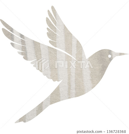 Beautiful watercolor bird icon image illustration Beautiful watercolor bird icon image illustration 136728368