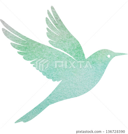 Beautiful watercolor bird icon image illustration Beautiful watercolor bird icon image illustration 136728390