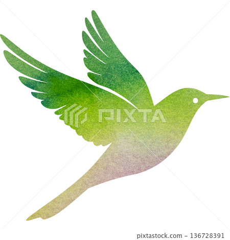 Beautiful watercolor bird icon image illustration Beautiful watercolor bird icon image illustration 136728391