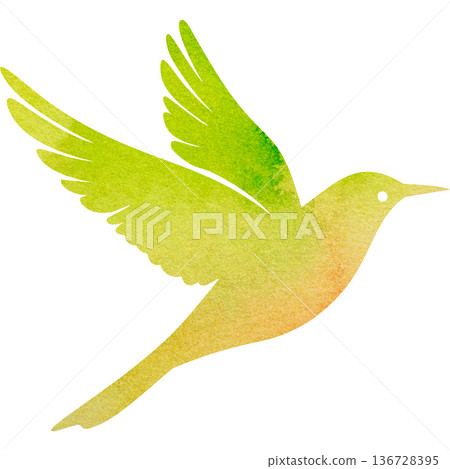 美麗的水彩鳥圖示圖像的插圖 美麗的水彩鳥圖示圖像的插圖 136728395