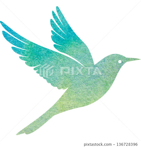 美麗的水彩鳥圖示圖像的插圖 美麗的水彩鳥圖示圖像的插圖 136728396