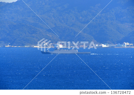 Japan Maritime Self-Defense Force Uraga Channel Kumano FFM-2 Destroyer Japan Maritime Self-Defense Force Uraga Channel Kumano FFM-2 Destroyer 136728472