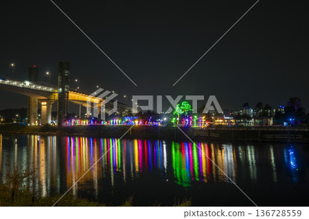 Han River bike path Han River bike path 136728559