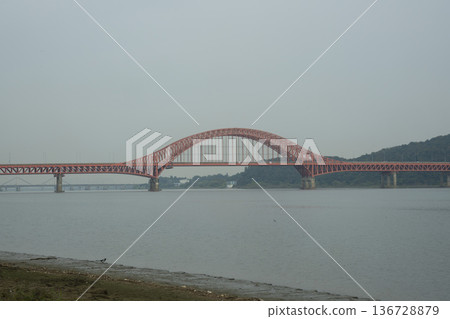 Han River bike path Han River bike path 136728879
