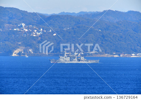 日本海上自衛隊浦賀水道千代田ASR-404潛水艇救援船 日本海上自衛隊浦賀水道千代田ASR-404潛水艇救援船 136729164