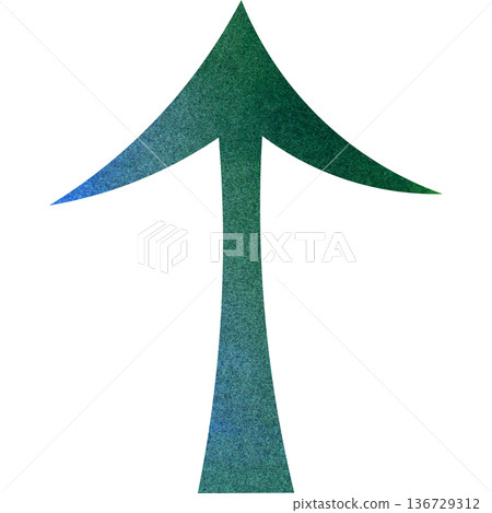 美麗的水彩箭頭圖示圖像插圖 136729312