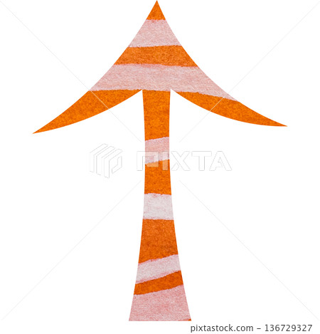 美麗的水彩箭頭圖示圖像插圖 136729327