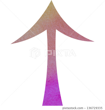 Beautiful watercolor arrow icon image illustration Beautiful watercolor arrow icon image illustration 136729335