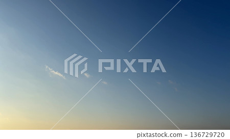 Gradient sky and thin clouds at dawn Gradient sky and thin clouds at dawn 136729720