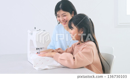 家庭對話縫紉機圖片 136730103