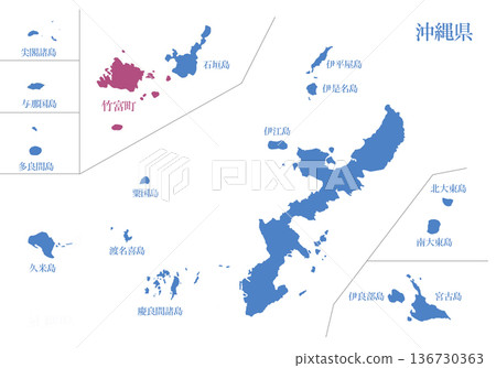 Okinawa Prefecture, Taketomi Town, Yaeyama District Okinawa Prefecture, Taketomi Town, Yaeyama District 136730363
