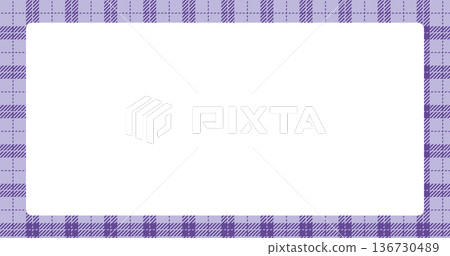 紫色格子圖案邊框 136730489