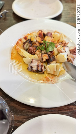 Spanish Cuisine: Galician-style Octopus Spanish Cuisine: Galician-style Octopus 136730728