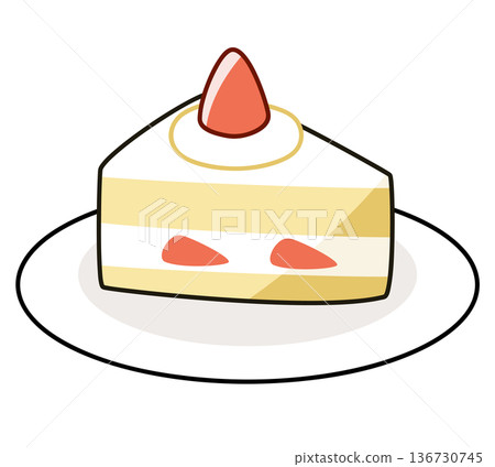 一個簡單的脆餅的插圖 136730745