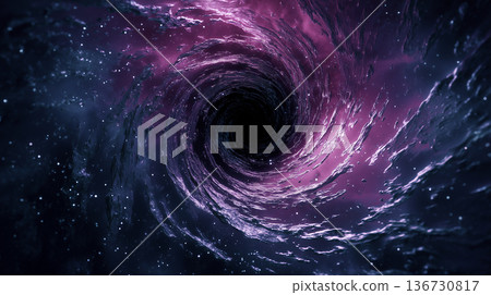 被瘋狂吞噬的黑暗螺旋背景素材 | 坍塌影像 136730817