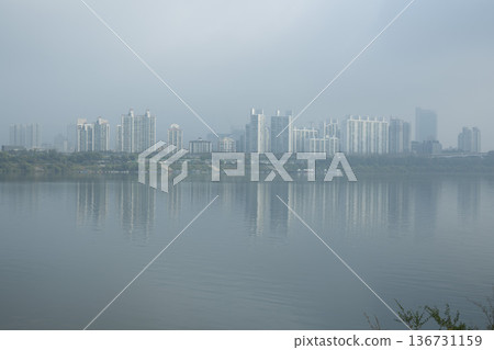Han River bike path Han River bike path 136731159