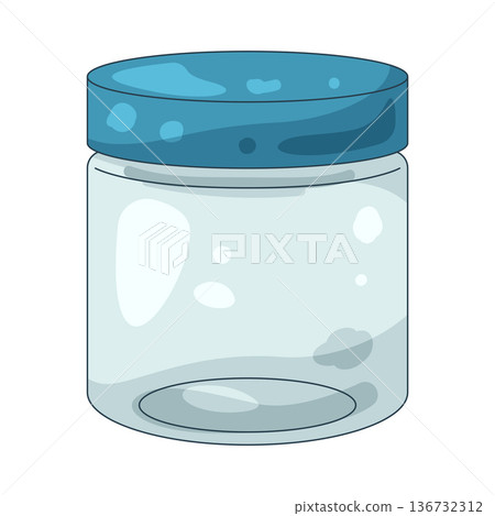 Illustration of plastic jar Illustration of plastic jar 136732312