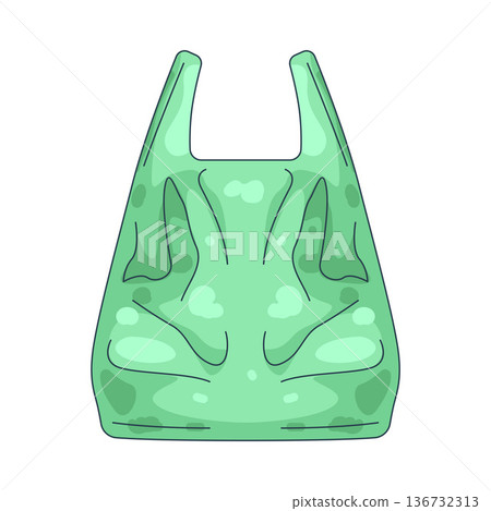 Illustration of plastic bag Illustration of plastic bag 136732313