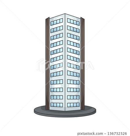 Illustration of apartment Illustration of apartment 136732326
