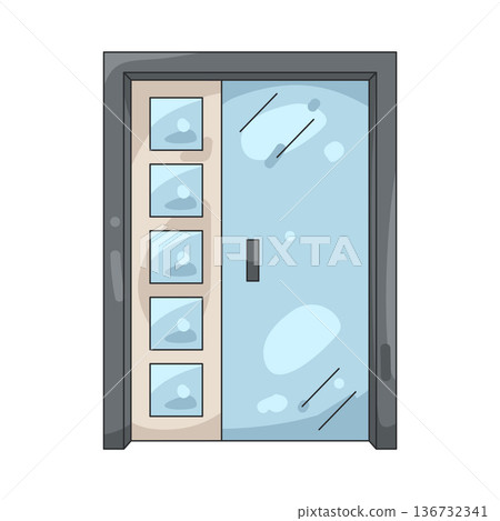 Illustration of door  136732341