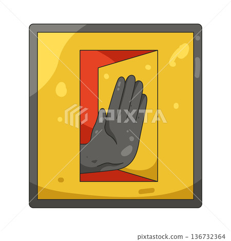 Illustration of no entry sign Illustration of no entry sign 136732364