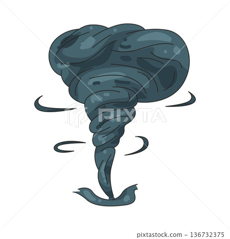 Illustration of tornado Illustration of tornado 136732375