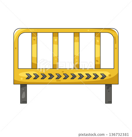 Illustration of barrier Illustration of barrier 136732381