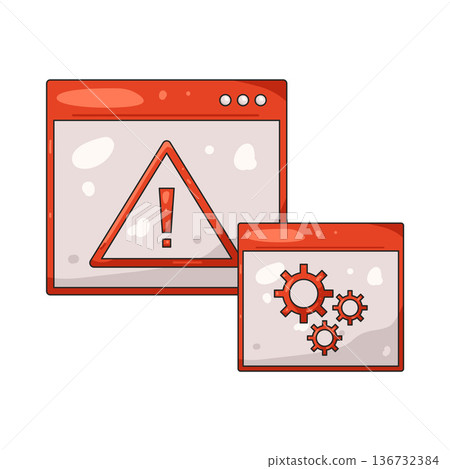 Illustration of web alert 136732384