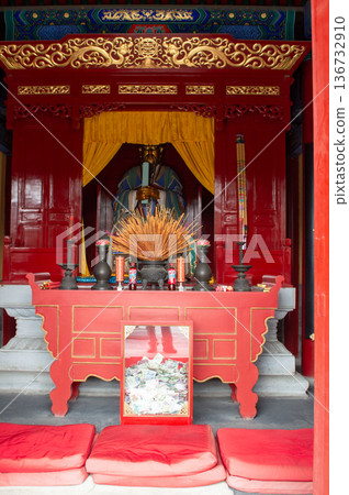 Guan Yu Culture Exhibition in the Temple of Ancient Monarchs in Beijing, China Guan Yu Culture Exhibition in the Temple of Ancient Monarchs in Beijing, China 136732910