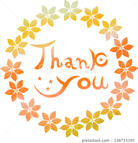 Beautiful watercolor Thank you! icon image illustration Beautiful watercolor Thank you! icon image illustration 136733395