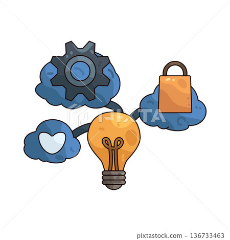 Illustration of Brainstorm Illustration of Brainstorm 136733463