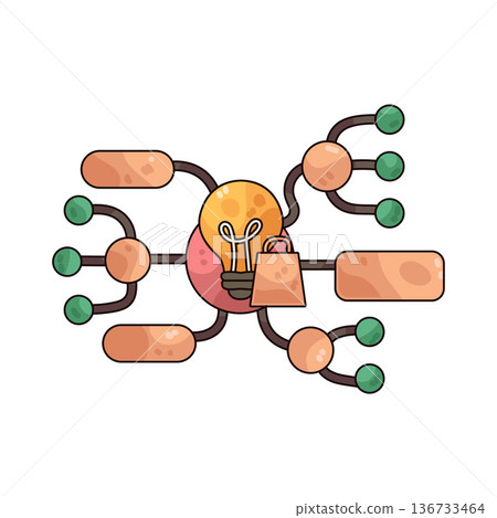 Illustration of mind map 136733464