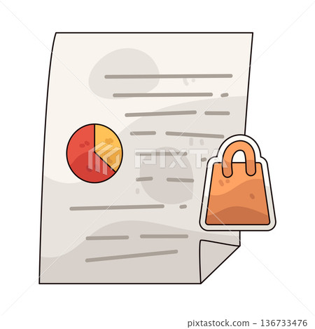 Illustration of marketing case study 136733476