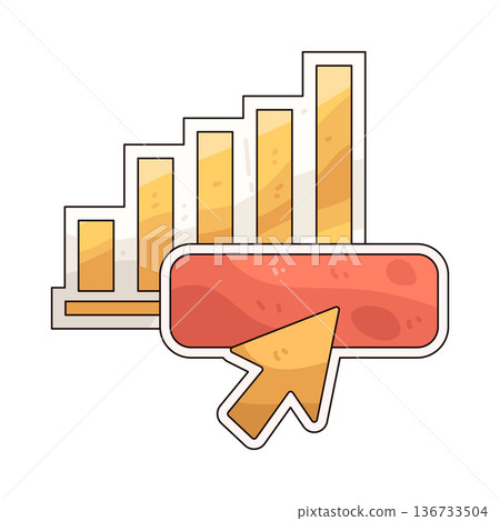 Illustration of Click rate Illustration of Click rate 136733504