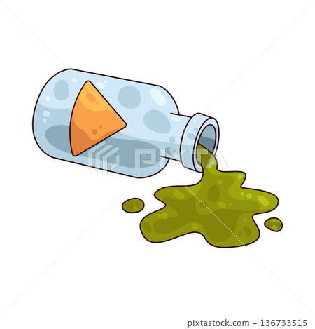 Illustration of chemical spill 136733515