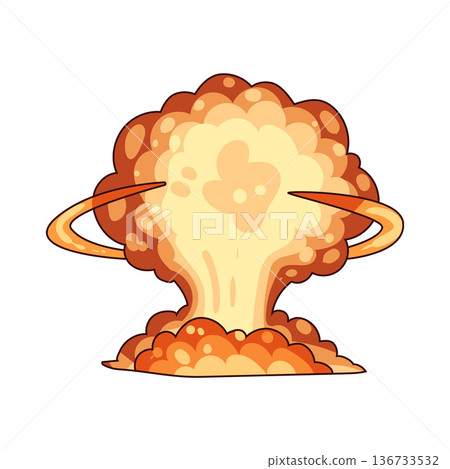 Illustration of explosion 136733532