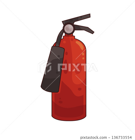 Illustration of fire extinguisher 136733554