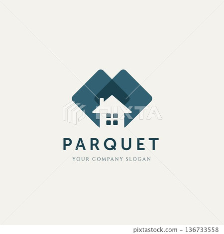 modern house parquet minimalist logo template vector illustration design modern house parquet minimalist logo template vector illustration design 136733558