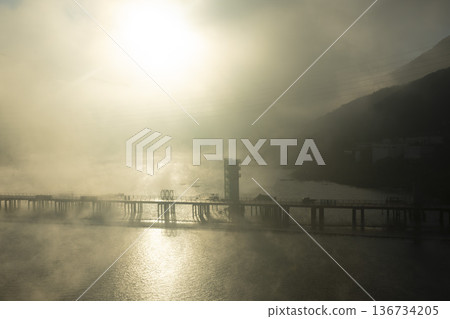 Han River bike path Han River bike path 136734205