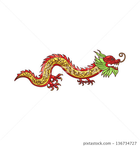 Illustration of dragon Illustration of dragon 136734727