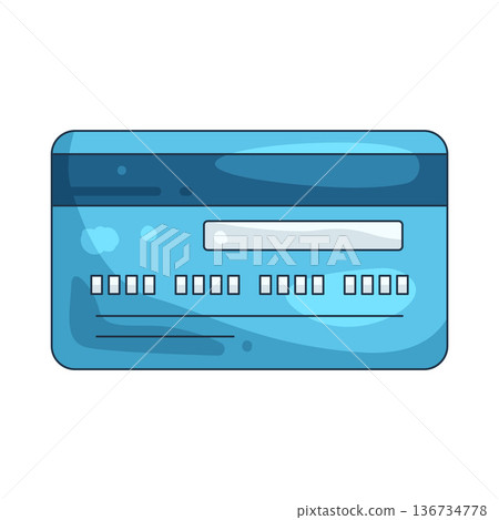 Illustration of credit card Illustration of credit card 136734778