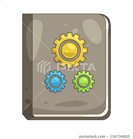 Illustration of guide book Illustration of guide book 136734803