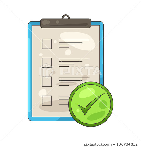 Illustration of task list 136734812