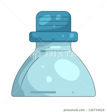 Illustration of plastic bottle neck Illustration of plastic bottle neck 136734828
