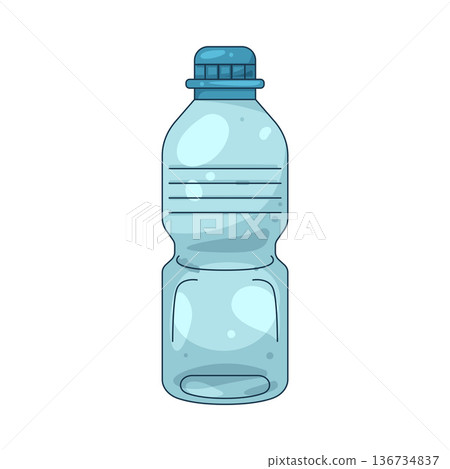Illustration of plastic bottle Illustration of plastic bottle 136734837