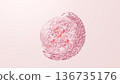 3D image of a serum containing encapsulated exosomes and PDRN suspended in air bubbles 136735176